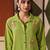 Embroidered Lime Green Viscose Rayon Co Ords for Women