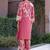 Printed Dusty Pink Cotton Co Ords for Women