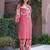 Printed Dusty Pink Cotton Co Ords for Women