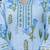 Women Blue Floral Printed Regular Kurta with Trousers & With Dupatta