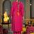 Women Ethnic Motifs Embroidered Regular Thread Work Silk Chiffon Kurta with Trousers & With Dupatta