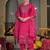 Women Ethnic Motifs Embroidered Regular Thread Work Silk Chiffon Kurta with Trousers & With Dupatta