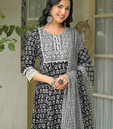 Women Ethnic Motifs Embroidered Anarkali Kurta with Trousers & Dupatta