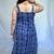 Cotton Indigo Dabu Handblock Printed Long Kurti for Women