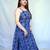 Cotton Indigo Dabu Handblock Printed Long Kurti for Women
