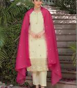 Women Ethnic Motifs Embroidered Regular Sequinned Kurta with Trousers & With Dupatta