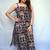 Cotton Black Kalamkari Hand block Printed Long Kurti for Women