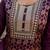 Floral Woven Design Round Neck Sequinned Straight Kurta With Trousers & Dupatta