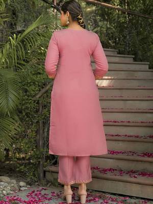 Women Ethnic Motifs Embroidered Regular Kurta with Trousers & With Dupatta 2