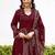 Women Bandhani Printed Regular Kurta with Trousers & With Dupatta
