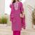 Women Ethnic Motifs Printed Regular Thread Work Kurta with Palazzos & With Dupatta