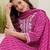 Women Ethnic Motifs Printed Regular Thread Work Kurta with Palazzos & With Dupatta