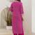 Women Ethnic Motifs Printed Regular Thread Work Kurta with Palazzos & With Dupatta