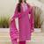 Women Ethnic Motifs Printed Regular Thread Work Kurta with Palazzos & With Dupatta