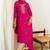 Women Floral Embroidered Regular Thread Work Pure Cotton Kurta with Trousers & With Dupatta