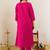 Women Floral Embroidered Regular Thread Work Pure Cotton Kurta with Trousers & With Dupatta
