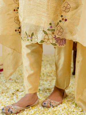 Women Embroidered Regular Kurta with Pyjamas & With Dupatta 6