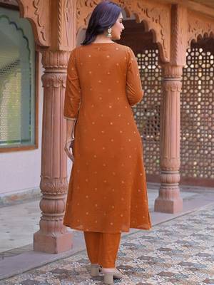 Women Ethnic Motifs Embroidered Regular Thread Work Kurta with Trousers & With Dupatta 2