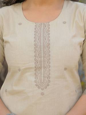 Women Ethnic Motifs Embroidered Regular Thread Work Kurta with Trousers & With Dupatta 4