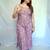Light Purple Bagru HandBlock Prinnted Cotton Long Kurti