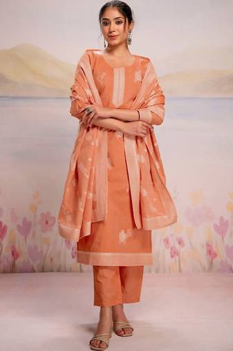 Women Ethnic Motifs Embroidered Regular Thread Work Pure Cotton Kurta with Trousers & With Dupatta