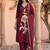 Women Floral Embroidered Regular Thread Work Kurta with Trousers & With Dupatta