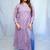 Cotton Bagru Hand Block Printed Long Side Slit Kurti for Women