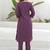 Women Embroidered Regular Thread Work Kurta with Trousers & With Dupatta