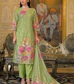 Women Floral Printed Regular Kurta with Trousers & With Dupatta