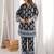 Embroidered Black Viscose Rayon Co Ords for Women