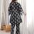 Embroidered Black Viscose Rayon Co Ords for Women