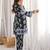 Embroidered Black Viscose Rayon Co Ords for Women
