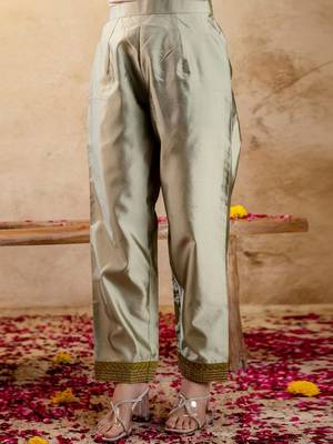 Women Ethnic Motifs Embroidered Regular Sequinned Kurta with Trousers & With Dupatta 4
