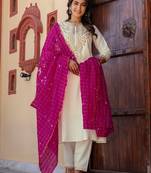 Women Ethnic Motifs Embroidered Kurta with Trousers & Dupatta