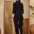Sequinned Black Roman Silk Co Ords for Women