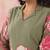 Floral Printed Moss Green Cotton Co Ords for Women