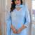 Women Embroidered Regular Thread Work Kurta with Trousers & With Dupatta