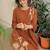 Women Floral Embroidered Regular Thread Work Pure Cotton Kurta with Trousers & With Dupatta
