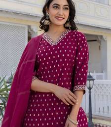 Women Ethnic Motifs Printed Kurta with Trousers & Dupatta