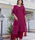 Women Ethnic Motifs Printed Kurta with Trousers & Dupatta