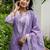 Women Ethnic Motifs Embroidered Regular Thread Work Pure Cotton Kurta with Trousers & With Dupatta
