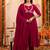 Women Ethnic Motifs Embroidered Anarkali Kurta with Trousers & Dupatta