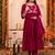 Women Ethnic Motifs Embroidered Anarkali Kurta with Trousers & Dupatta