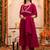 Women Ethnic Motifs Embroidered Anarkali Kurta with Trousers & Dupatta