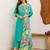 Floral Embroidered Sequinned Straight Kurta With Trousers & Dupatta