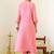 Women Ethnic Motifs Embroidered Regular Thread Work Chanderi Cotton Kurta with Trousers & With Dupatta