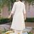 Embroidered Beige Cotton Blend Co Ords for Women
