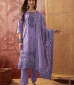 Women Ethnic Motifs Printed Regular Pure Cotton Kurta with Trousers & With Dupatta