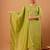 Women Floral Embroidered Regular Thread Work Chanderi Cotton Kurta with Trousers & With Dupatta