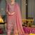 Women Ethnic Motifs Embroidered Regular Thread Work Silk Chiffon Kurta with Trousers & With Dupatta